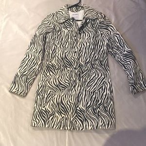 Old Navy Zebra Trench Coat